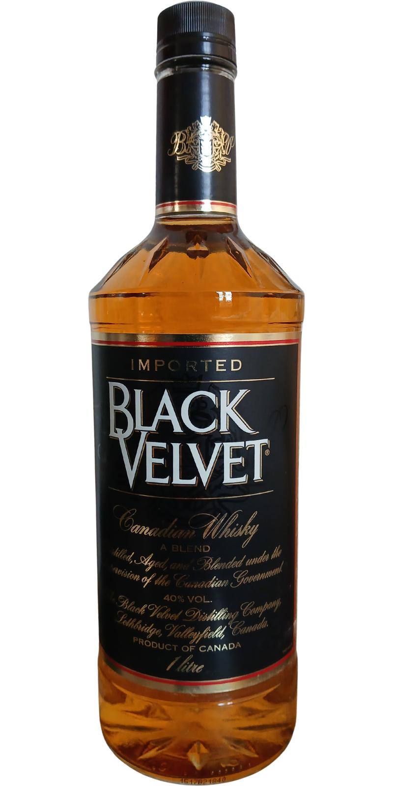 Black Velvet Imported  Canadian Rye Whisky