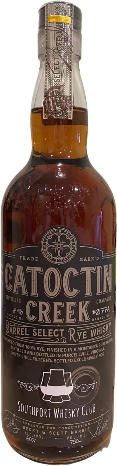 Catoctin Creek Barrel Select Rye