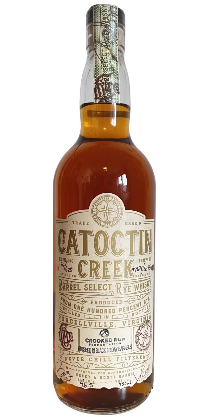 Catoctin Creek Barrel Select Rye
