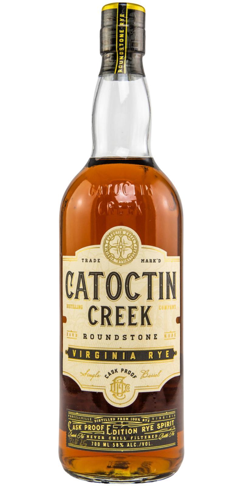 Catoctin Creek Roundstone Virginia Rye Cask Proof Edition