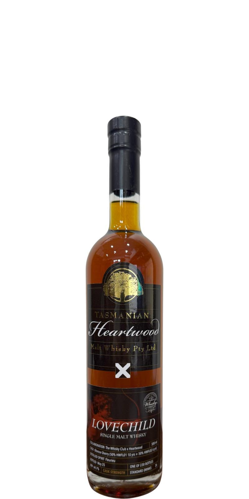 Heartwood Lovechild  The Whisky Club Collaberation