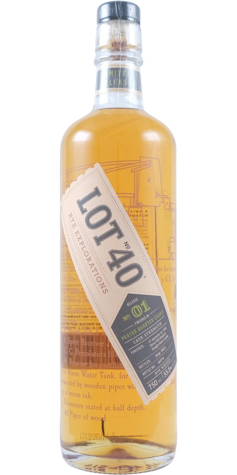 Lot No. 40 Cask Strength  Rye Explorations No. 01