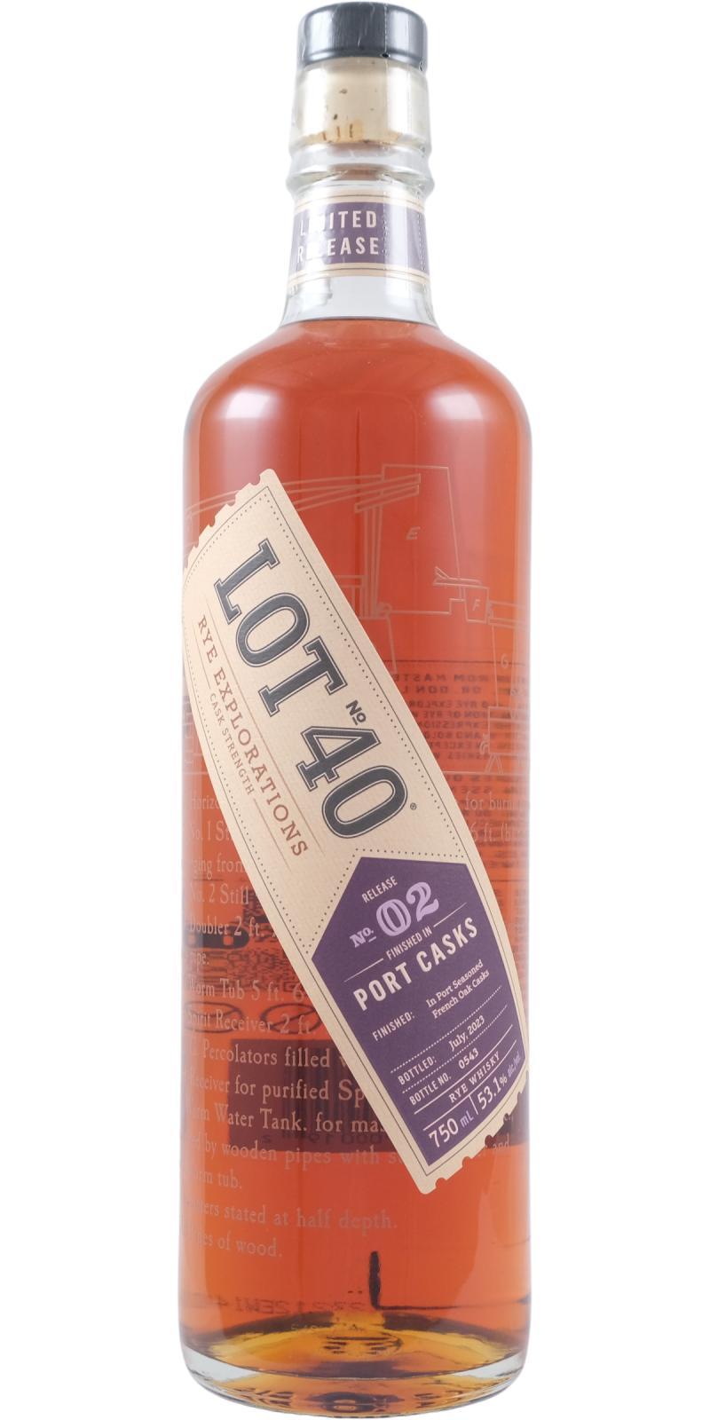 Lot No. 40 Cask Strength  Rye Explorations No. 02