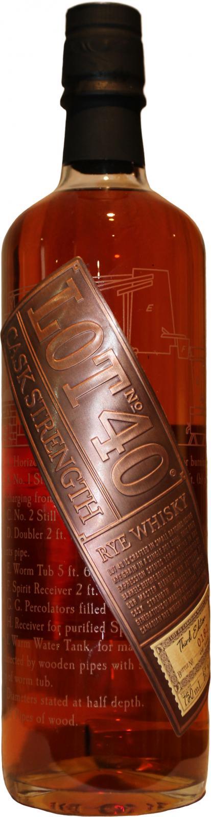 Lot No. 40 Cask Strength  Third Edition