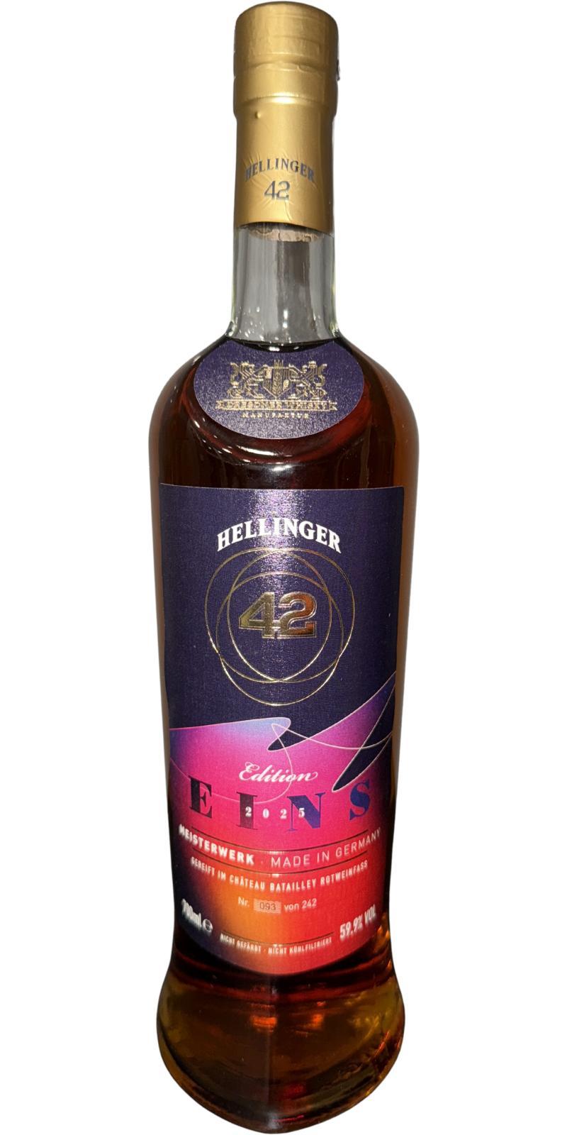 Hellinger 42  Edition EINS - Cask Strength