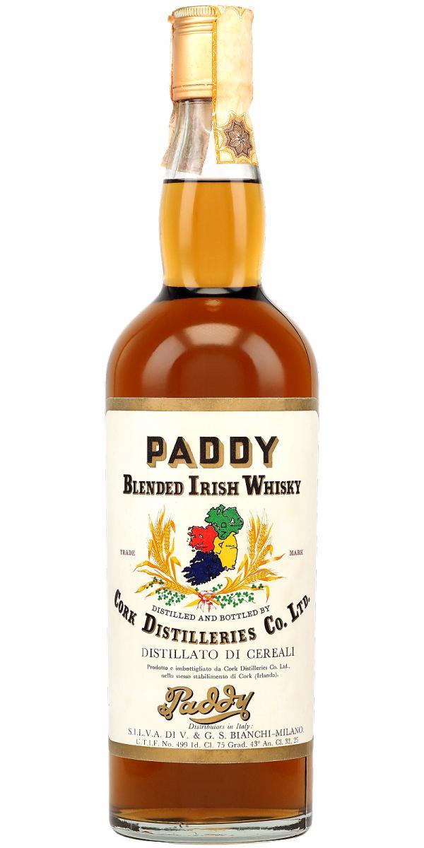 Paddy Blended Irish Whisky  Cork Distilleries Co.