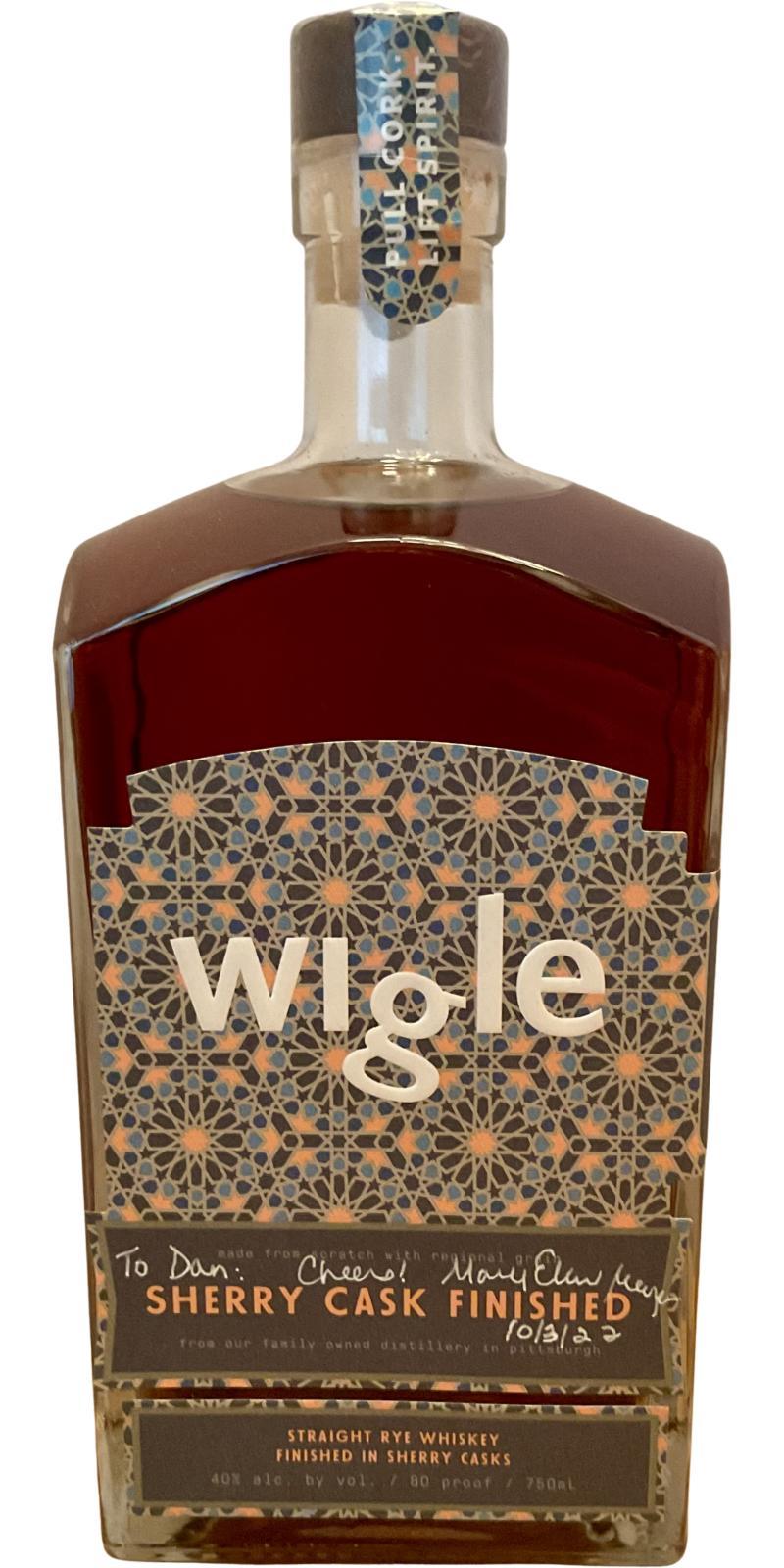 Wigle 03-year-old  Sherry Cask Finished