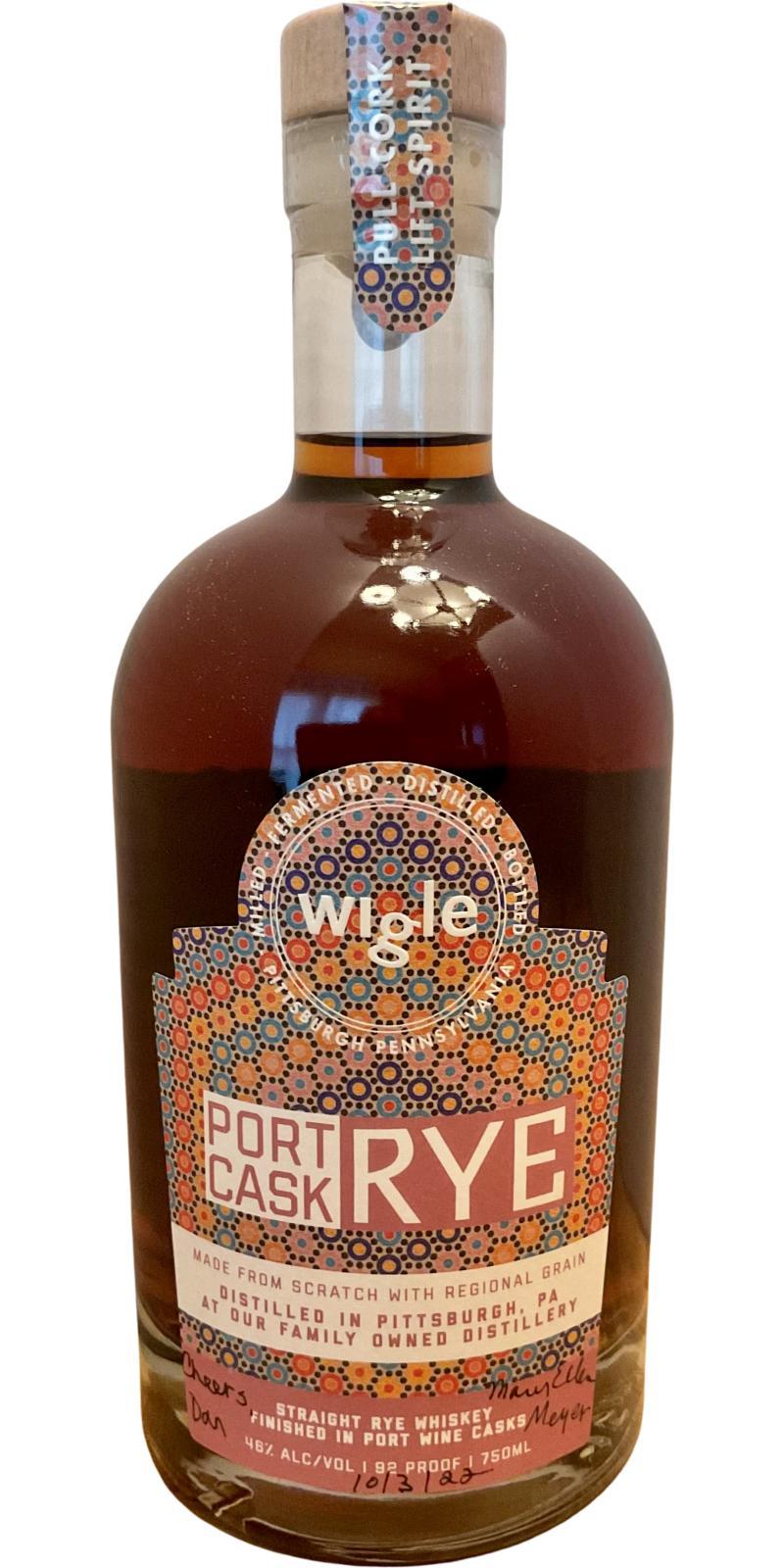 Wigle 05-year-old  Port Cask Rye