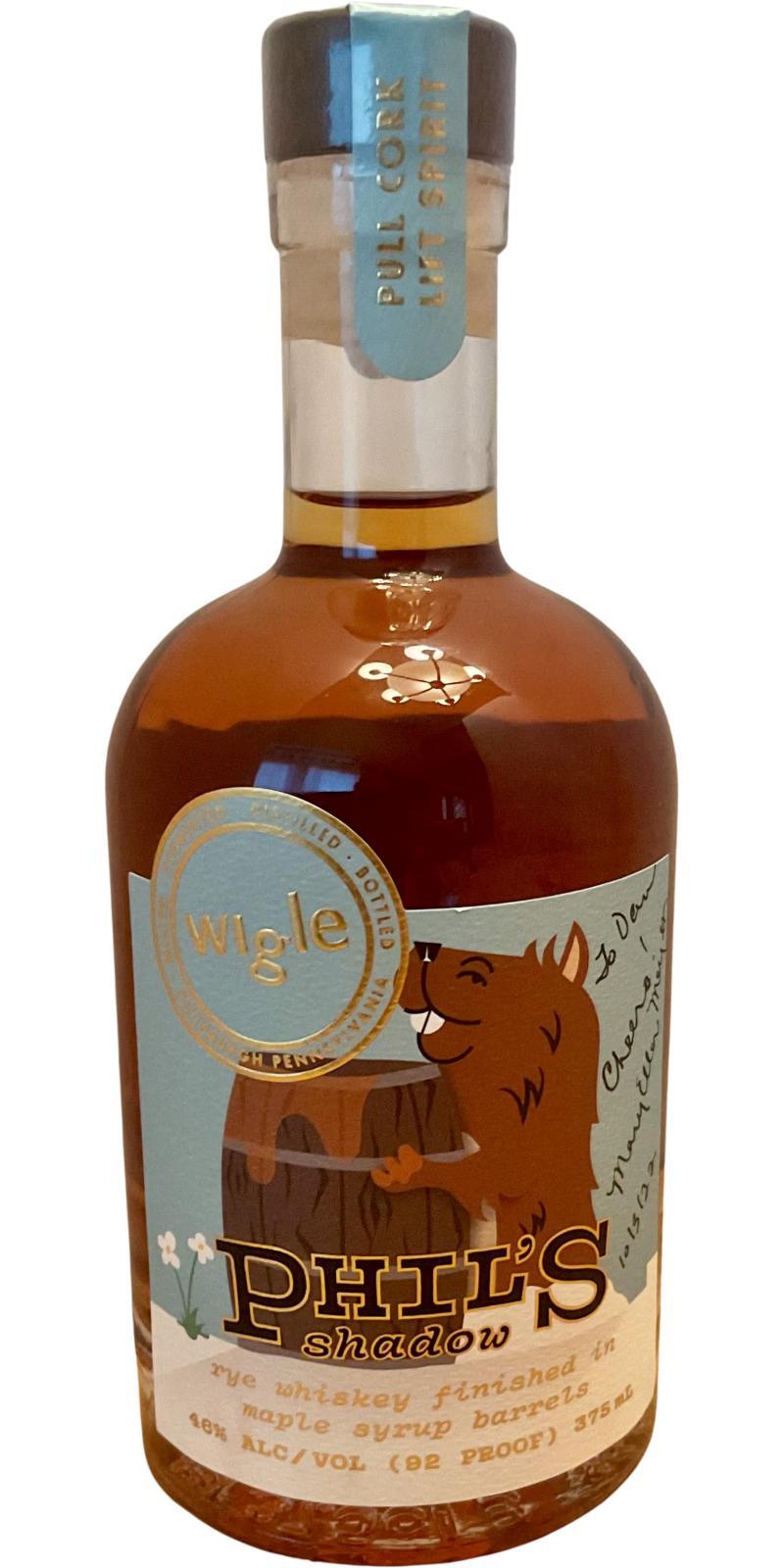 Wigle Phil’s Shadow  Rye Whiskey