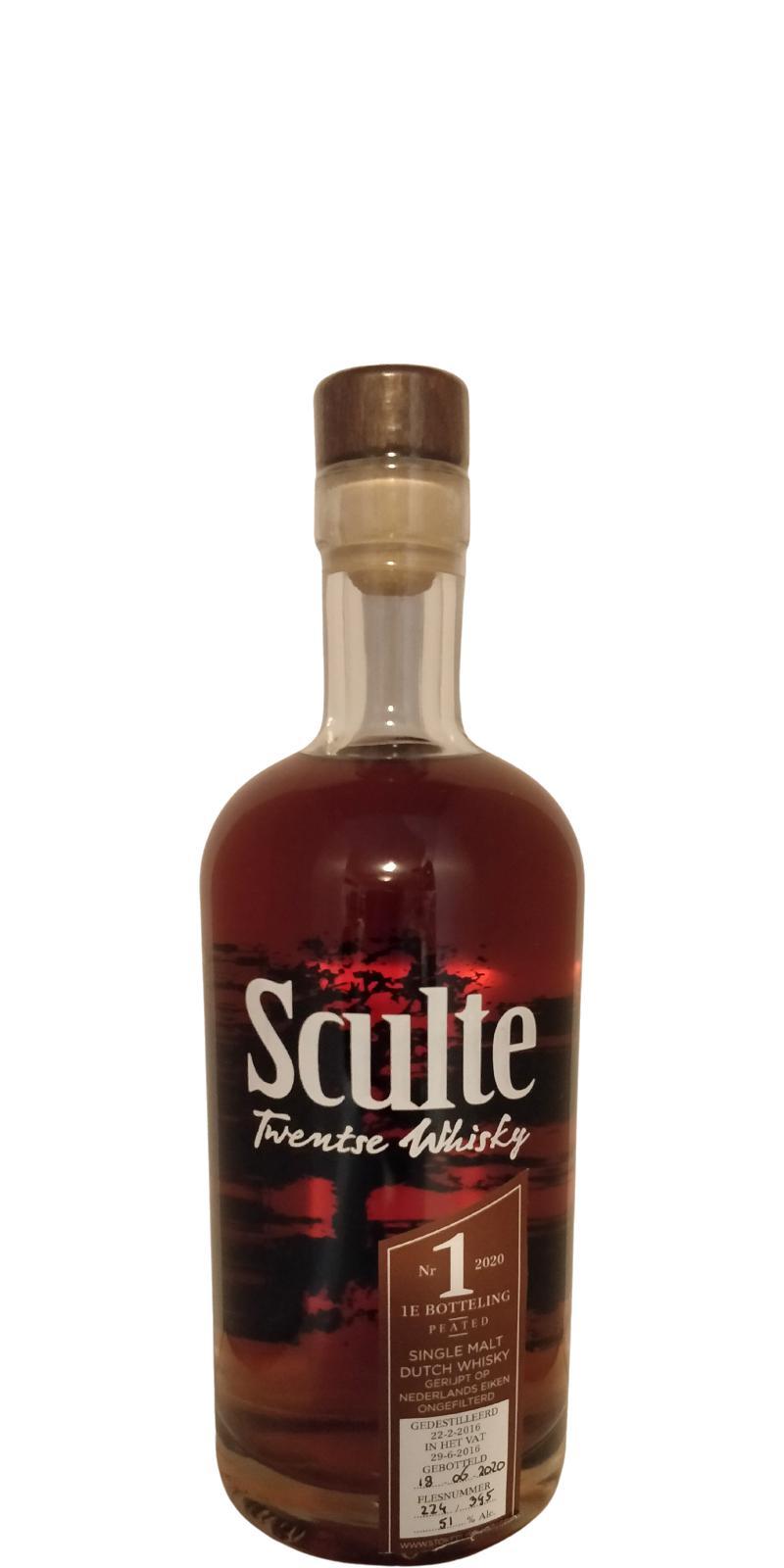 Sculte 2016 - Twentse Whisky  1e botteling - Peated