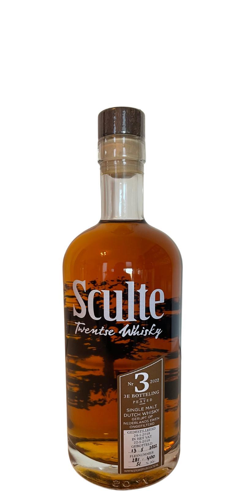 Sculte 2018 - Twentse Whisky  3e botteling - Peated