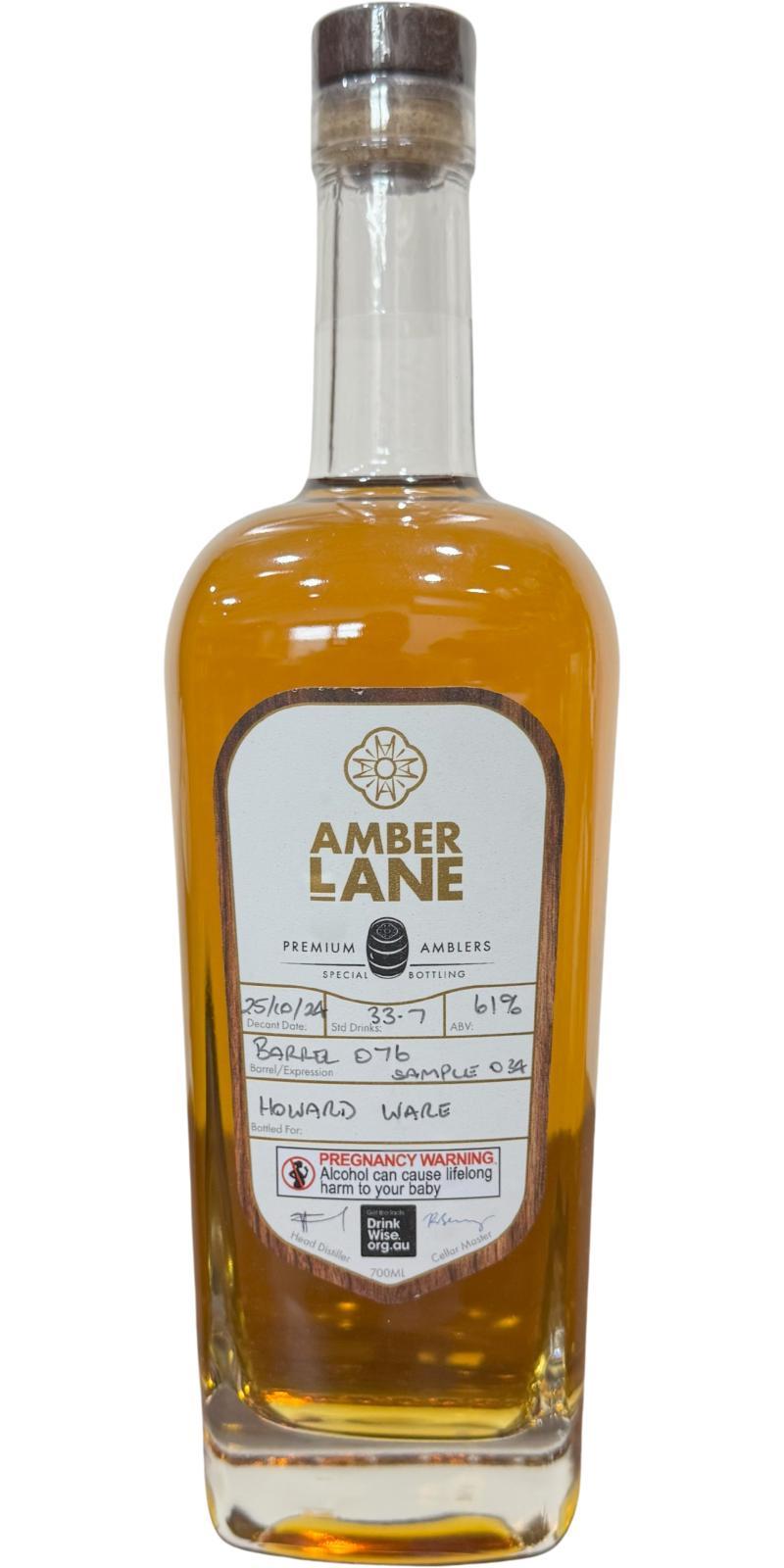 Amber Lane 2020 Barrel 076  Handfilled