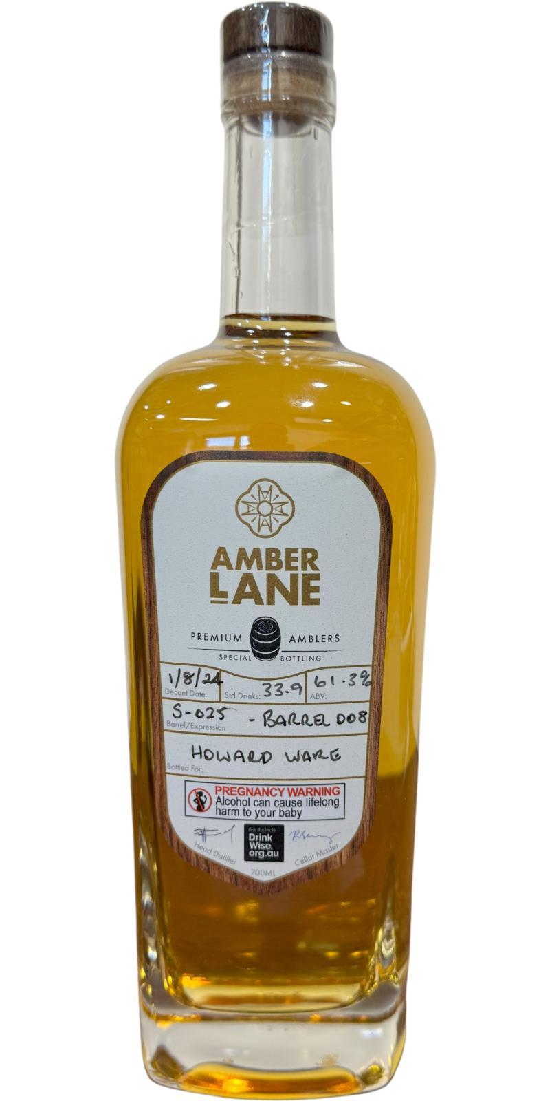 Amber Lane 2021  Barrel 008 - Hand Pour