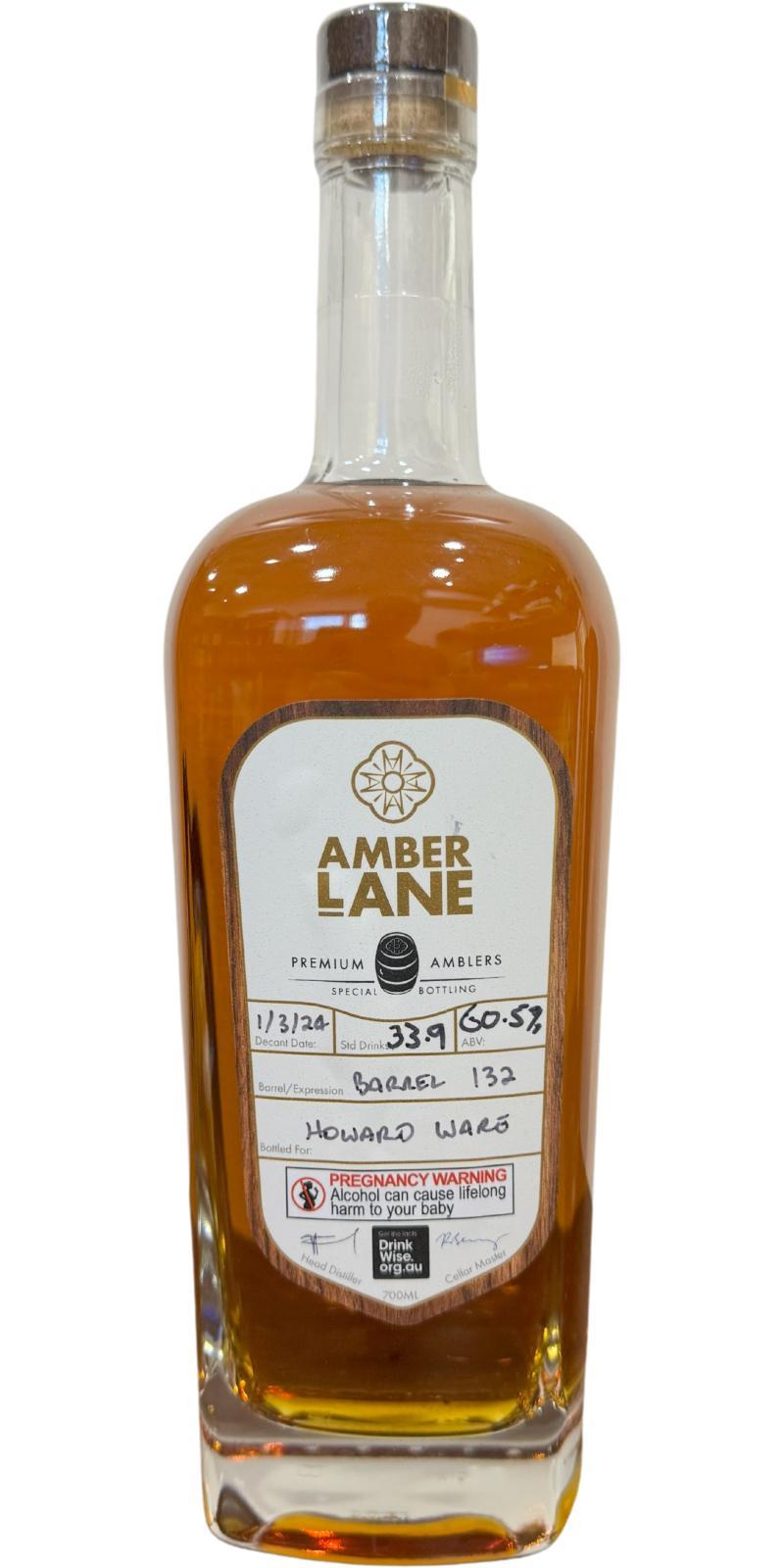 Amber Lane Special Bottling  Handfilled