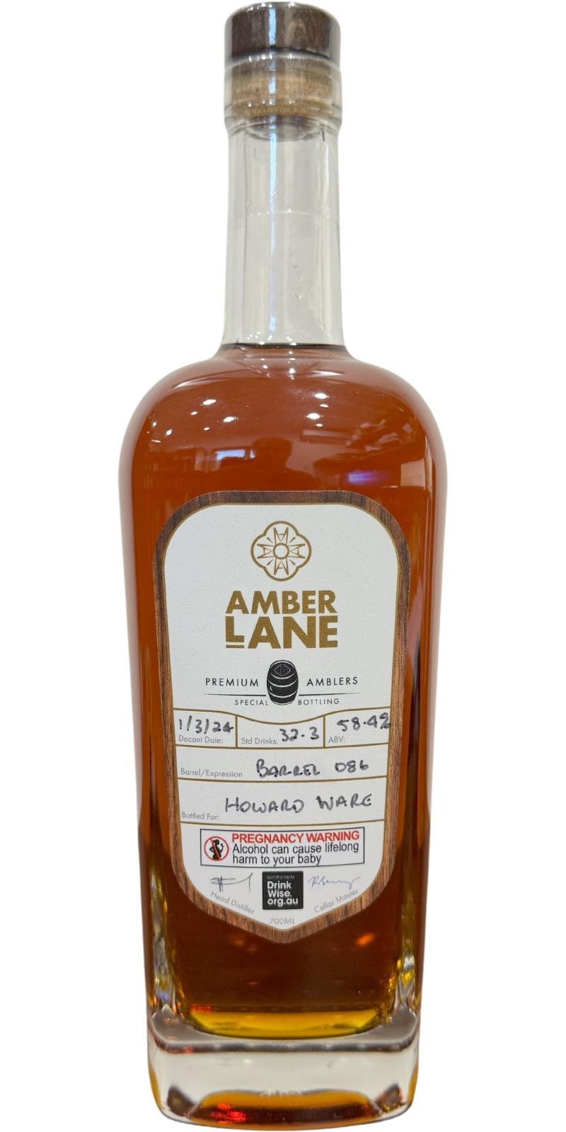 Amber Lane Special Bottling  Handfilled