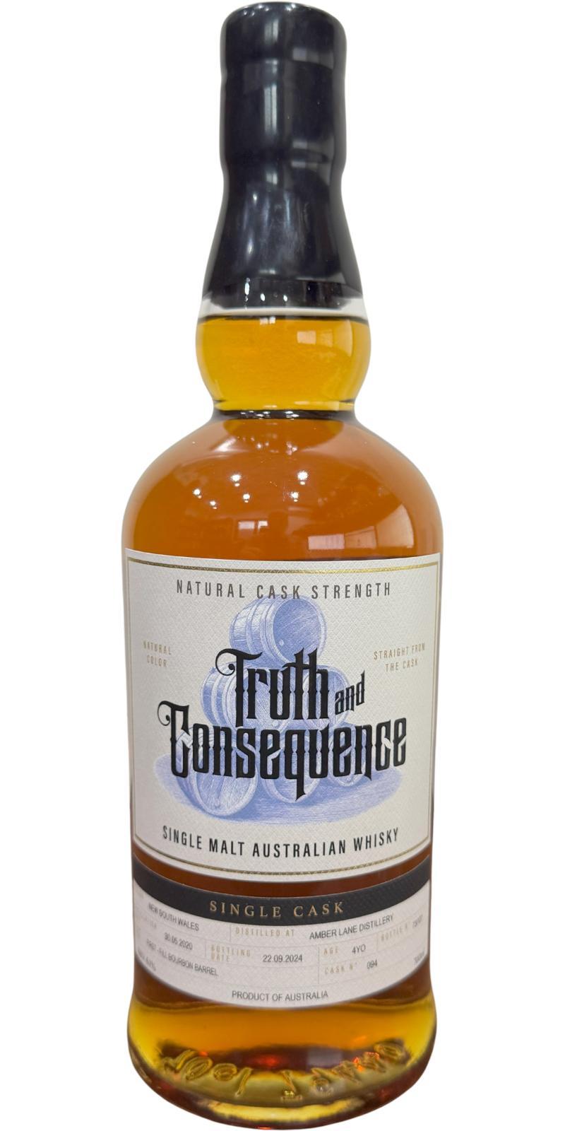 Amber Lane 2020 T&Cq  Single Cask