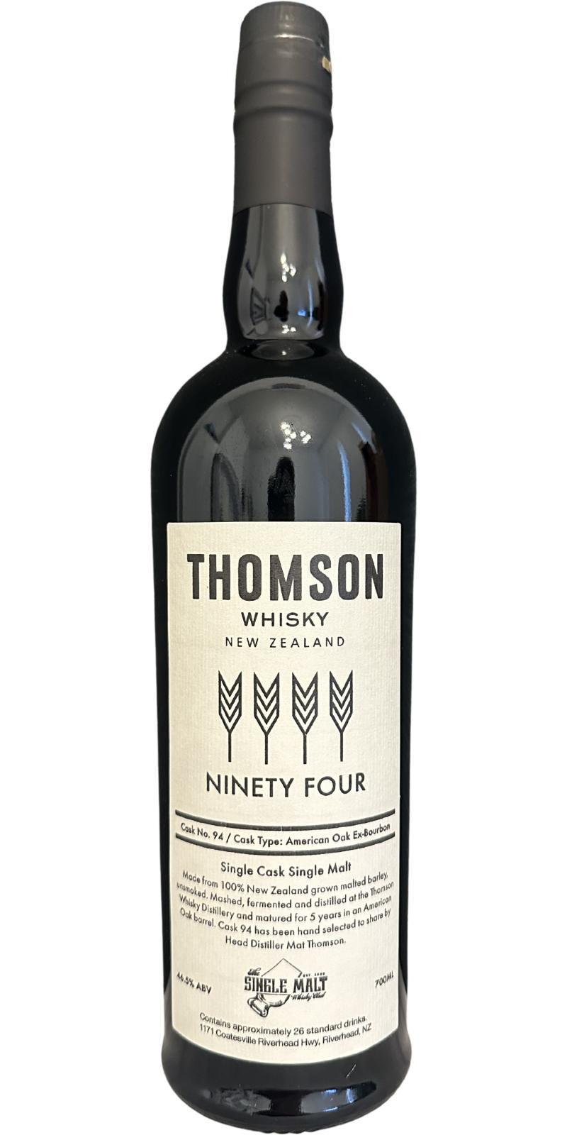 Thomson 05-year-old  Single Cask