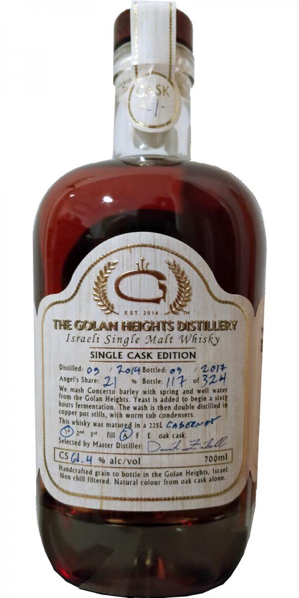 The Golan Heights Distillery 2014 Single Cask Edition