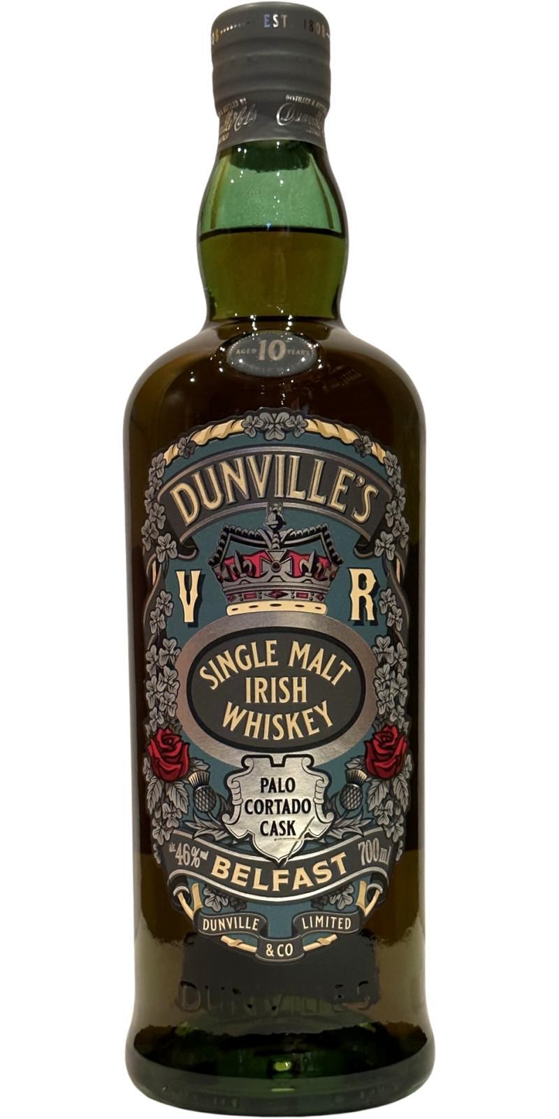 Dunville's 10-year-old  Palo Cortado Cask Finish