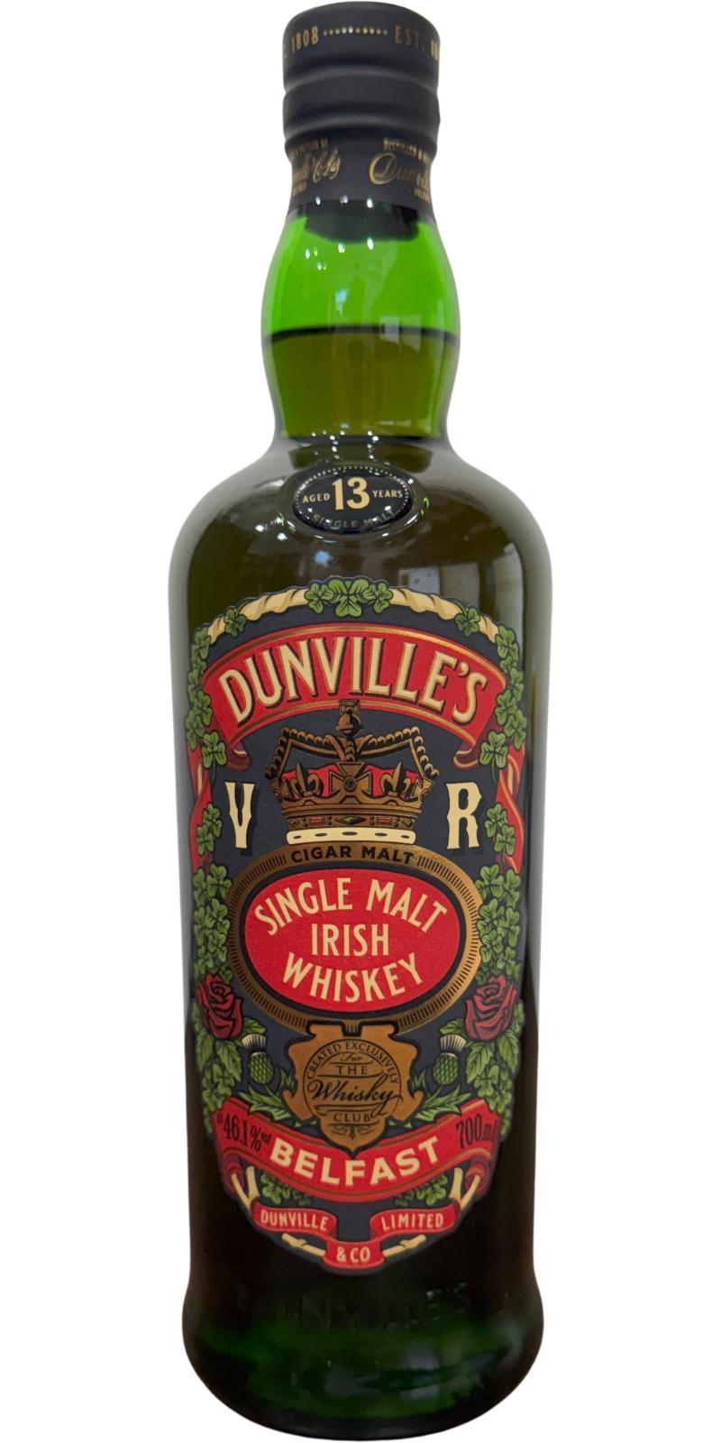 Dunville's 13-year-old  Cigar Malt