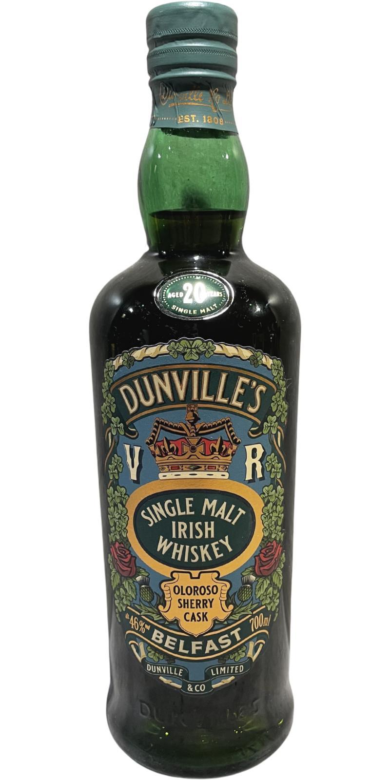 Dunville's 20-year-old  Oloroso Cask Finish
