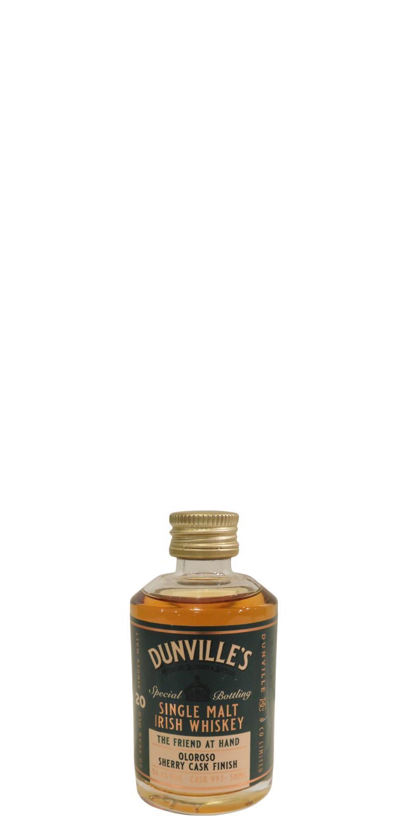 Dunville's 20-year-old  The Friend at Hand