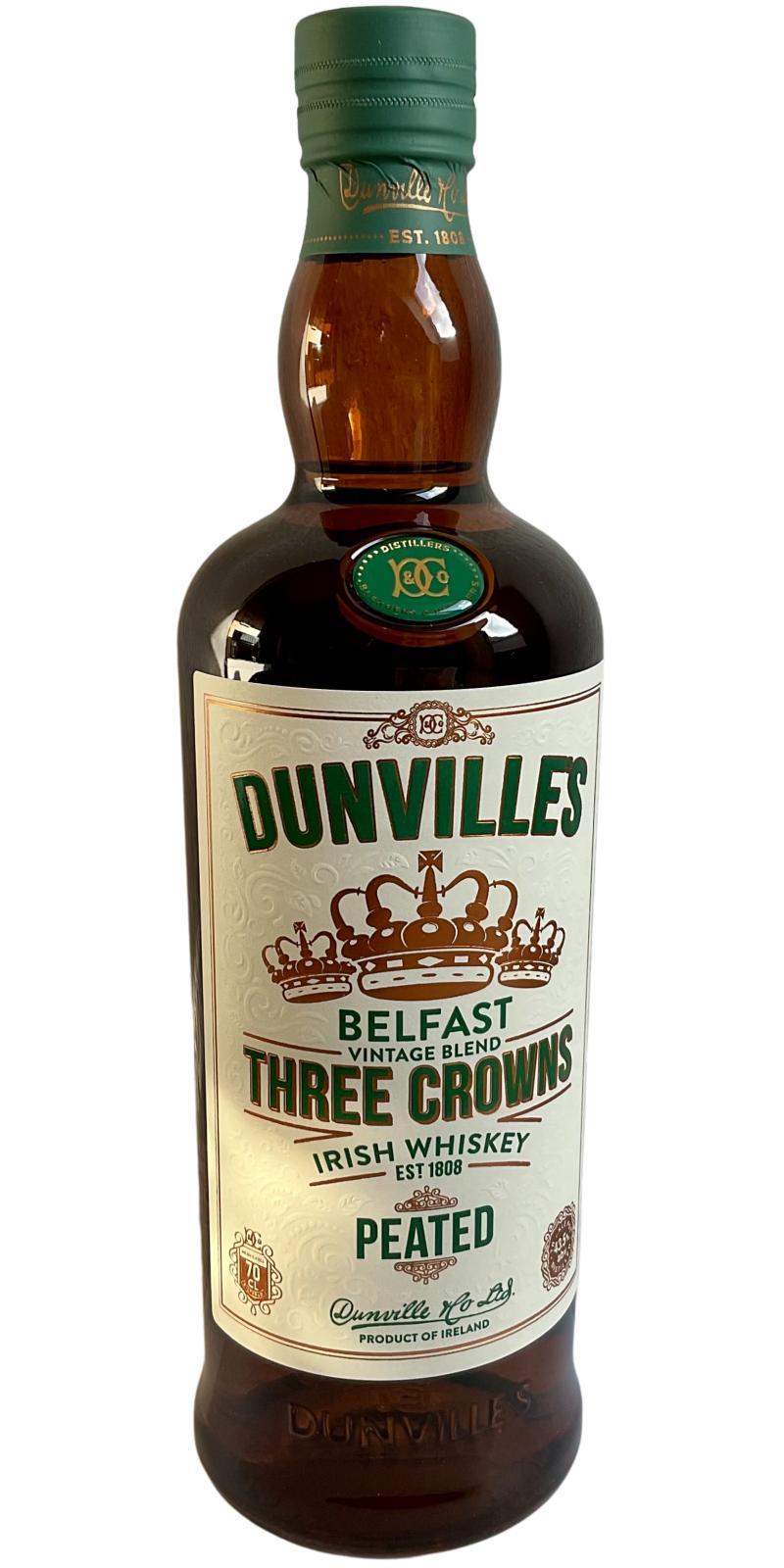 Dunville's Three Crowns  Peated