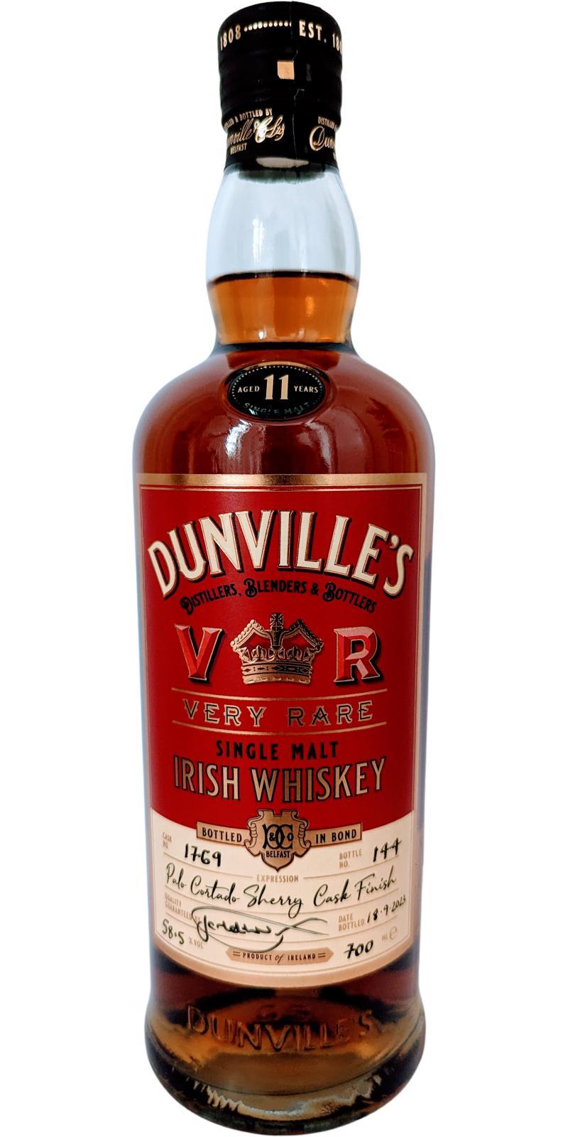 Dunville's Very Rare  Single Cask