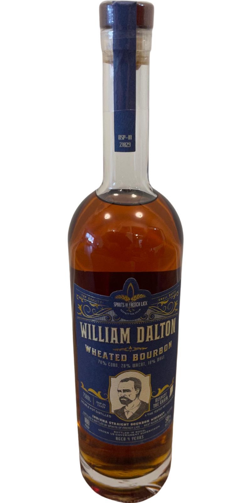Spirits of French Lick 04-year-old  William Dalton Wheated Bourbon