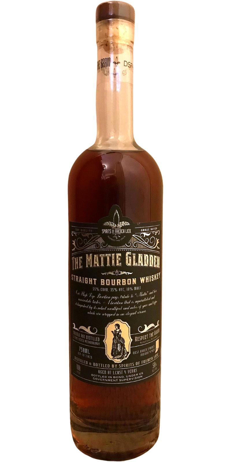 The Mattie Gladden 04-year-old  Straight Bourbon Whiskey
