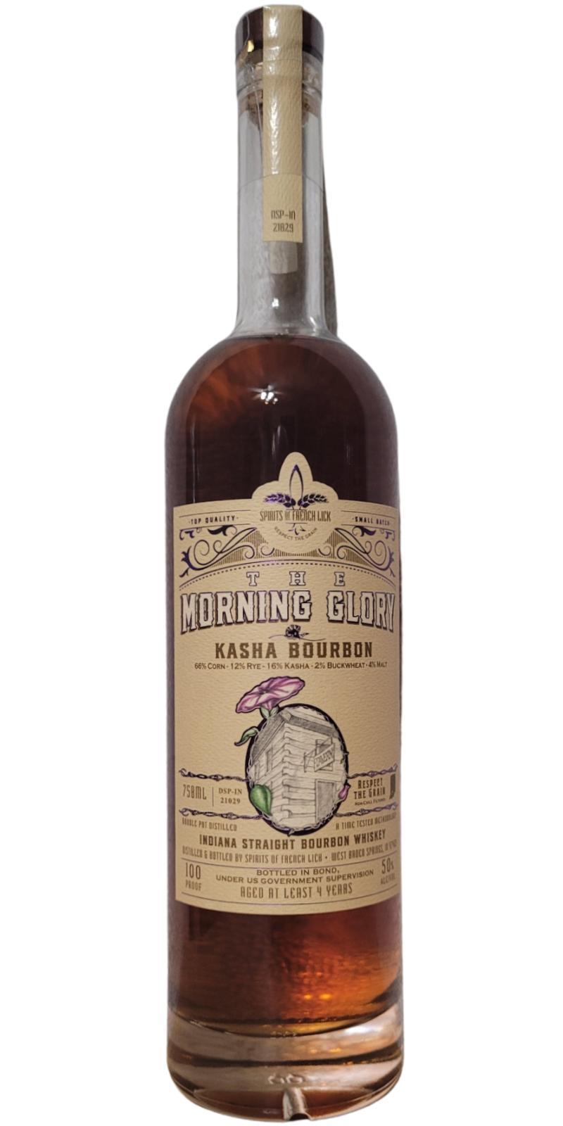 The Morning Glory 04-year-old  Kasha Bourbon - Indiana Straight Bourbon Whiskey