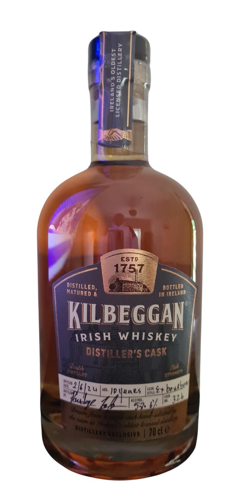 Kilbeggan 10-year-old  Distiller's Cask