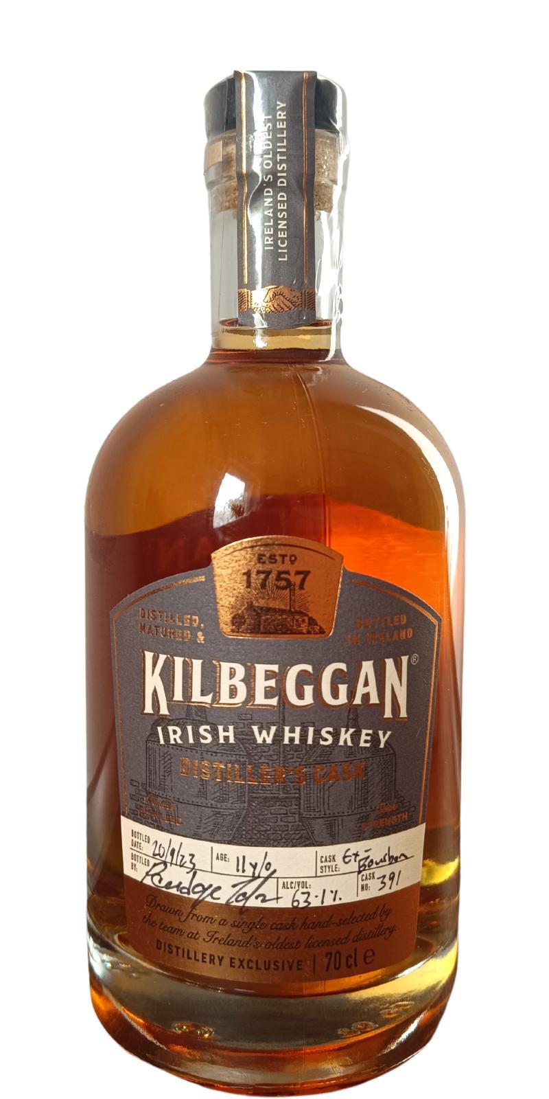 Kilbeggan 11-year-old  Distillery Exclusive