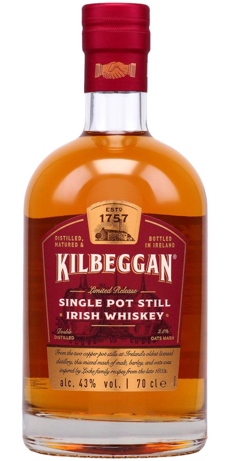 Kilbeggan Single Pot Still Irish Whiskey  Limited Release