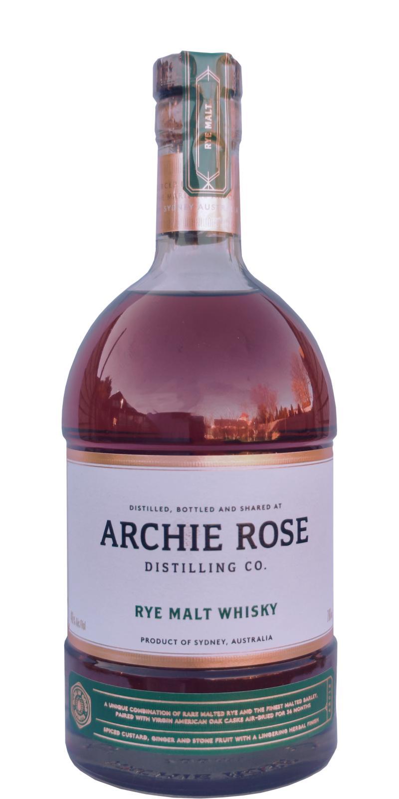 Archie Rose 03-year-old  Rye Malt Whisky