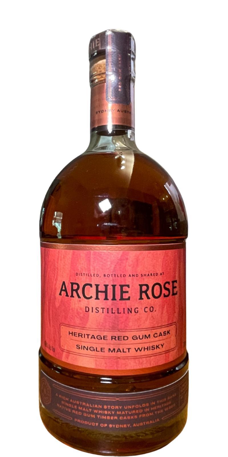 Archie Rose Heritage Red Gum Cask  Limited Release No.11