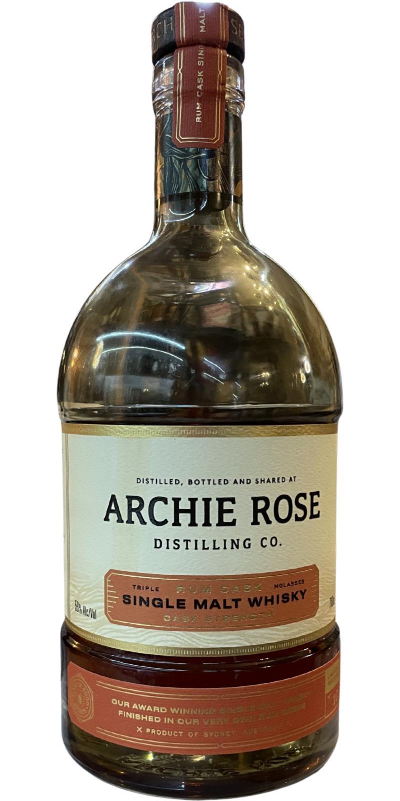 Archie Rose Rum Cask Triple Molasses  Limited Release No. 10