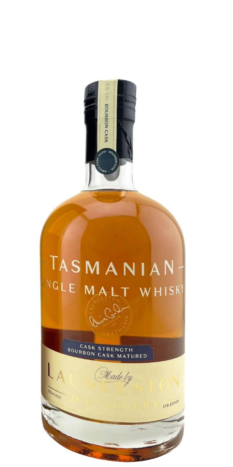 Launceston Tasmanian - Single Malt Whisky  Cask Strength - Bourbon Cask Matured