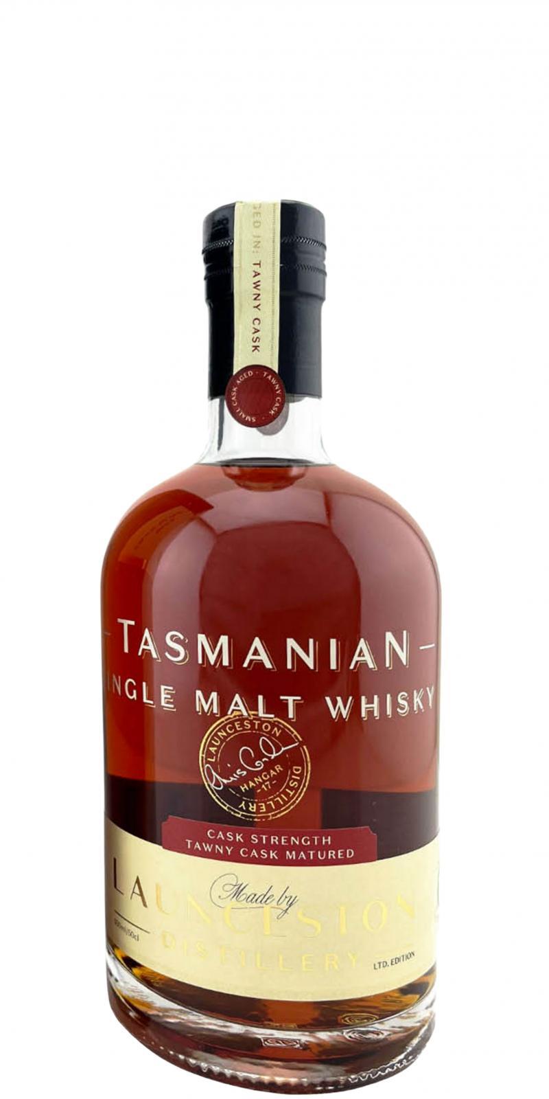 Launceston Tasmanian - Single Malt Whisky  Cask Strength - Tawny Cask Matured