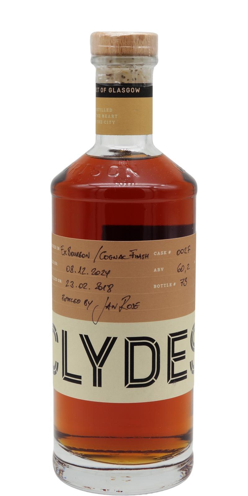 The Clydeside Distillery 2018  Handfilled - Distillery only