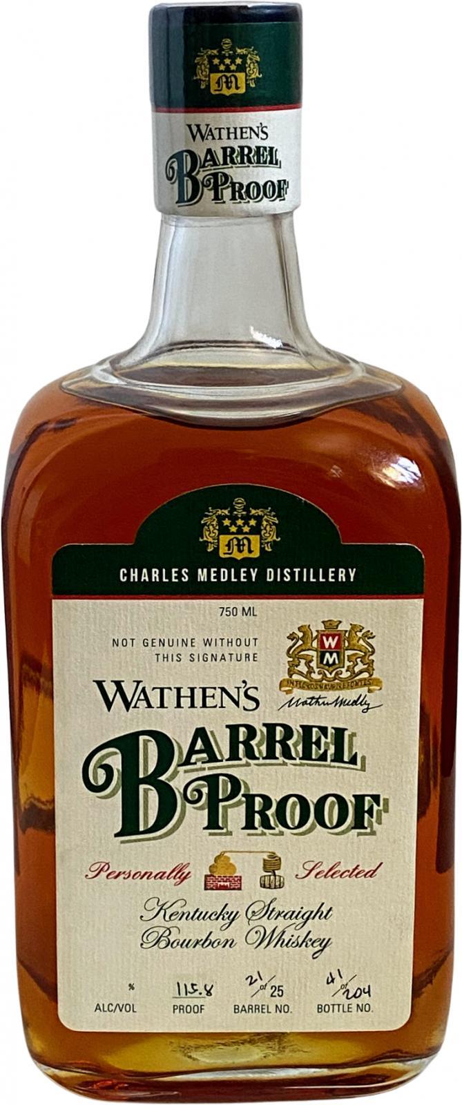 Wathen's Barrel Proof Personally Selected