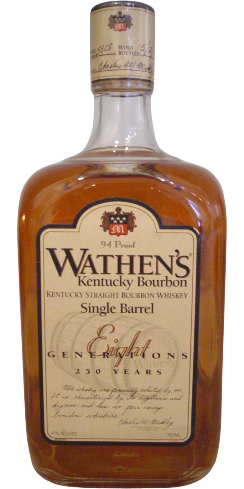 Wathen's Single Barrel Kentucky Straight Bourbon Whiskey