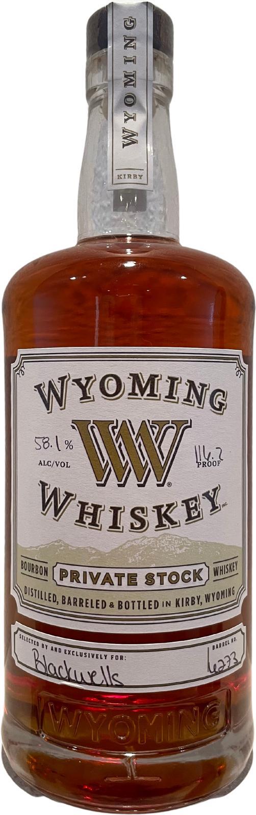 Wyoming Whiskey 05-year-old Private Stock Bourbon Whiskey