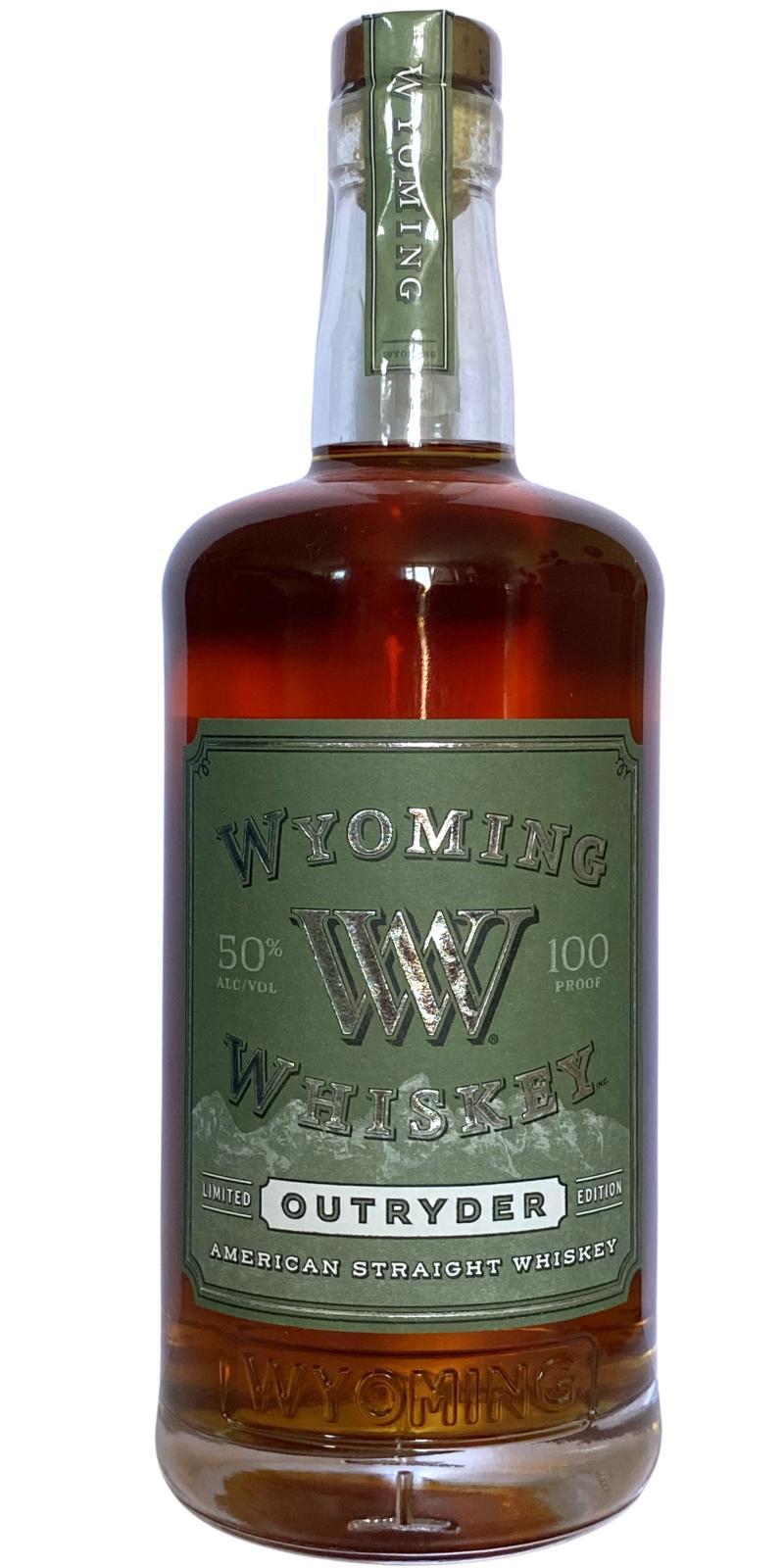 Wyoming Whiskey Outryder Straight American Whiskey