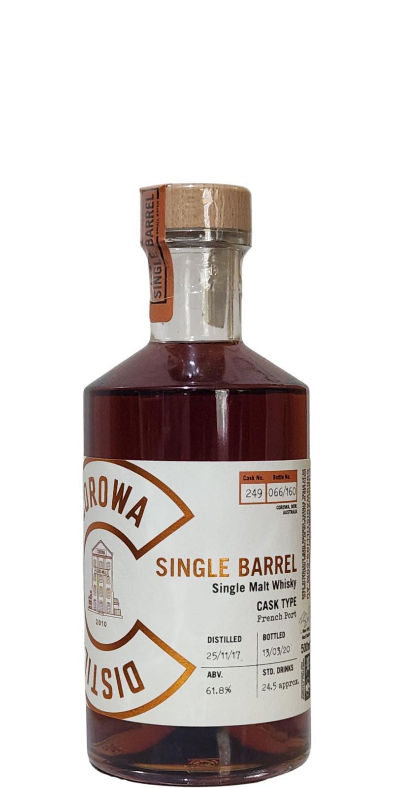 Corowa Distilling Co. 2017  Single Barrel