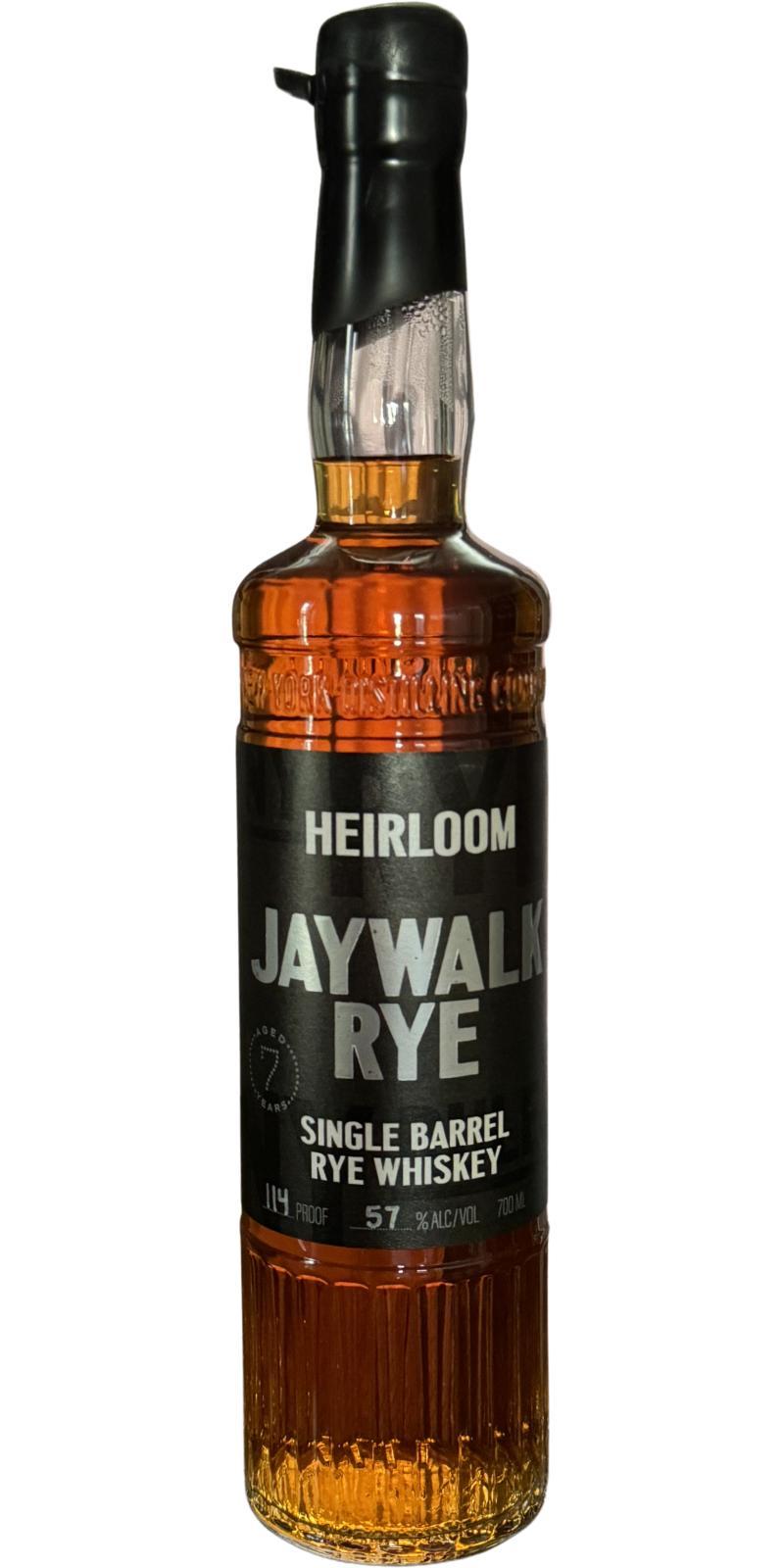 New York Distilling Company 2016  Jaywalk Rye - Heirloom