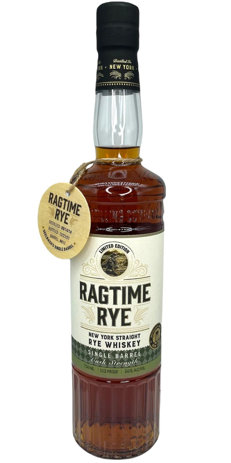Ragtime Rye  Single Barrel - Cask Strength