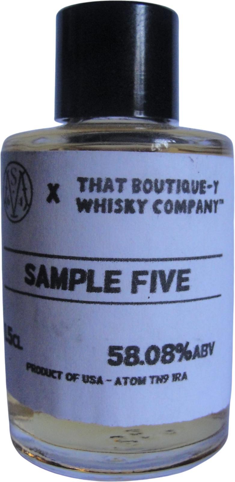 New York Distilling Company Sample Five TBWC  Empire Rye Deconstruction