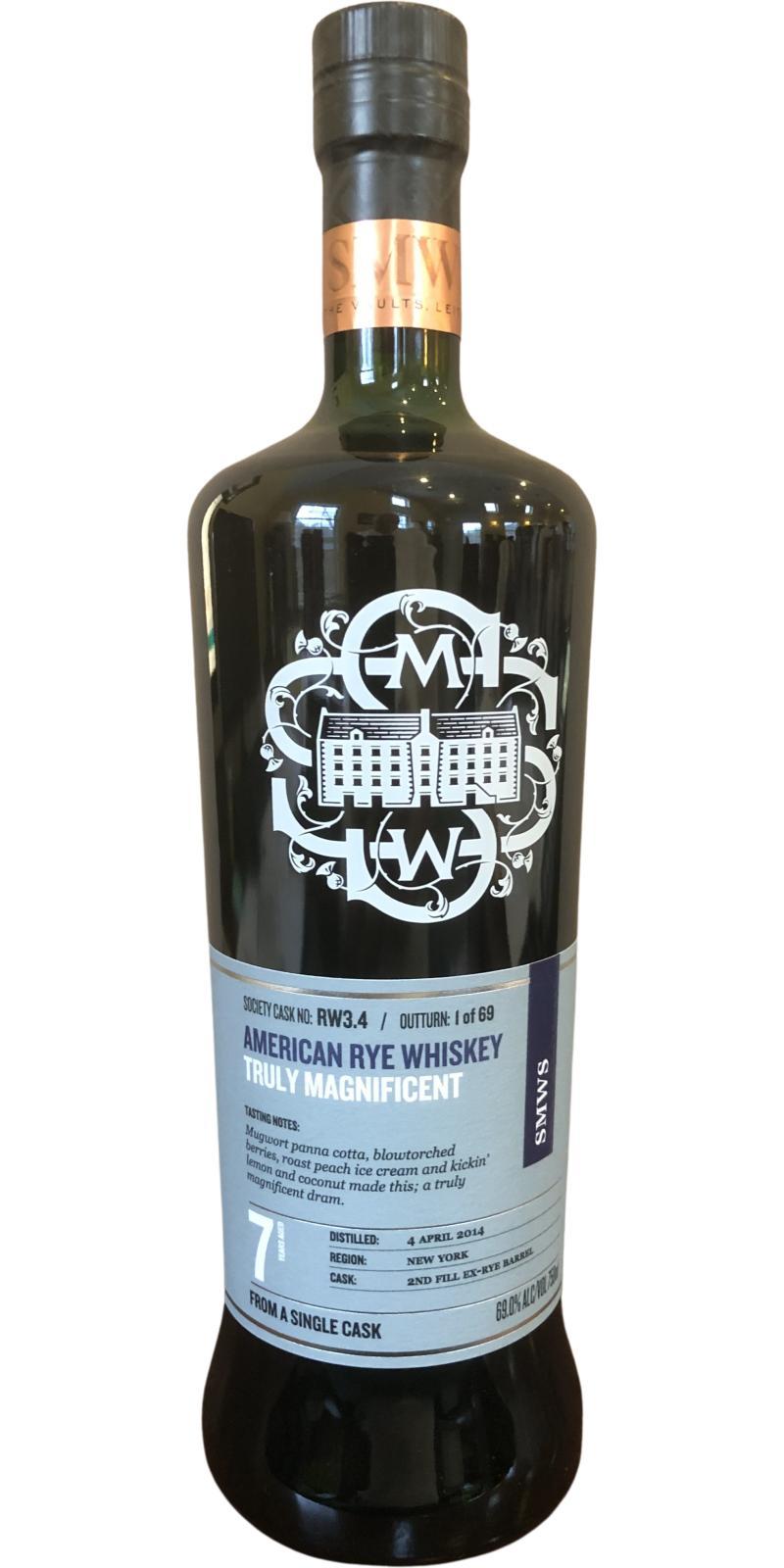 New York Distilling Company 2014 SMWS RW3.4  Truly magnificent