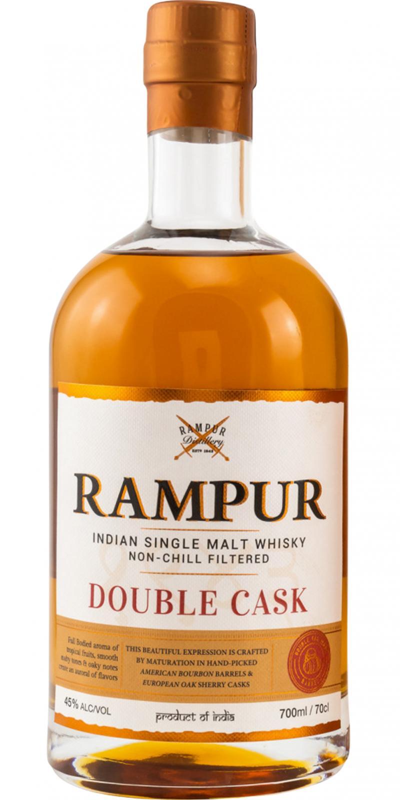 Rampur Double Cask  Indian Single Malt Whisky